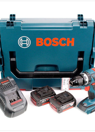 Bosch GSB 18 V-EC Akku Schlagbohrschrauber ( 2016 ) mit 2x GBA 5,0 Ah Li-lon Akkus + Ladegerät + L-Boxx - Toolbrothers
