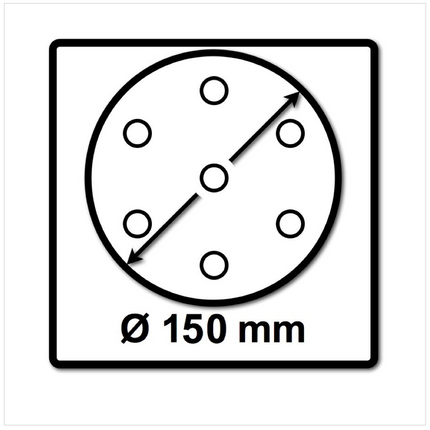 Festool STF D150/16 Schleifscheiben 150 mm Granat P150 GR / 100 Stück ( 496980 ) - Toolbrothers