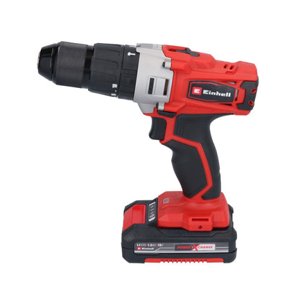 Einhell TE-CD 18/2 Li-i-Kit trapano a percussione a batteria 18 V 44 Nm + 2x batteria ricaricabile 1,5 Ah + caricatore + borsa