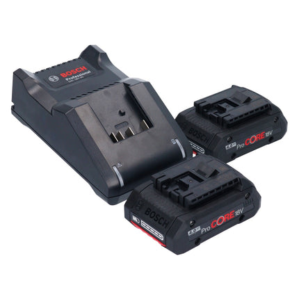 Bosch GKS 18V-57-2 Sega circolare professionale a batteria 18 V 165 mm brushless + 2x batteria ProCORE 4,0 Ah + caricabatterie