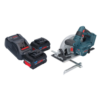 Bosch GKS 18V-57-2 Sega circolare professionale a batteria 18 V 165 mm brushless + 2x batteria ProCORE 8,0 Ah + caricabatterie