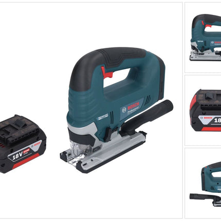 Bosch GST 18V-125 B Professional Seghetto alternativo a batteria 18 V 125 mm Brushless + 1x batteria 5,0 Ah - senza caricabatteria