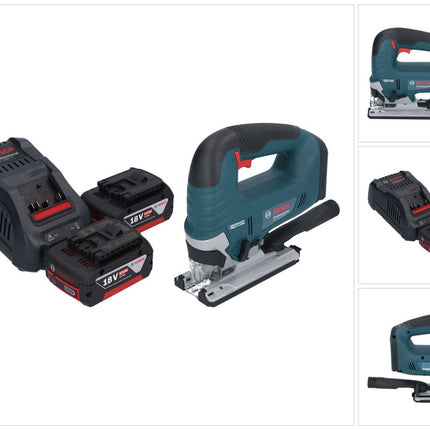 Scie sauteuse sans fil Bosch GST 18V-125 B Professional 18 V 125 mm Brushless + 2 batteries 5,0 Ah + chargeur