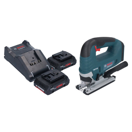 Bosch GST 18V-125 B Professional Scie sauteuse sans fil 18 V 125 mm Brushless + 2x batterie ProCORE 4,0 Ah + chargeur