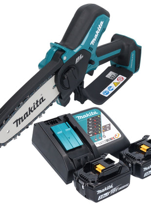 Makita DUC 150 RF2 Cordless chainsaw 18 V 15 cm brushless + 2x battery 3.0 Ah + charger