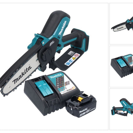 Makita DUC 150 RM 18 V 15 cm Tronconneuse d'elagage sans fil + 1x Batterie 4,0 Ah + chargeur
