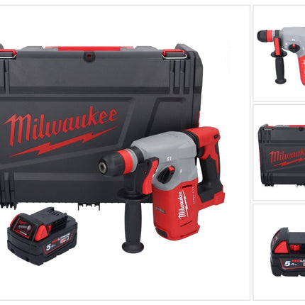 Milwaukee M18 BLHX-501X Marteau combiné sans fil 18 V 2,3 J Brushless + 1x batterie 5,0 Ah + boîte HD - sans chargeur