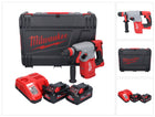 Milwaukee M18 BLHX-802X martello combinato a batteria 18 V 2,3 J brushless + 2x batteria 8,0 Ah + caricabatterie + scatola HD