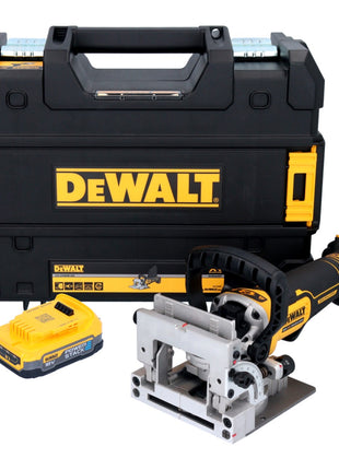 DeWalt DCW 682 NT cordless flat dowel cutter 18 V 102 x 20 mm brushless + 1x Powerstack battery 1.7 Ah + TSTAK - without charger