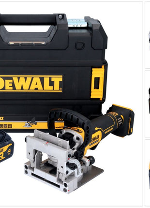 DeWalt DCW 682 NT fresa per tasselli piatti a batteria 18 V 102 x 20 mm senza spazzole + 1x batteria ricaricabile 4,0 Ah + TSTAK - senza caricabatterie