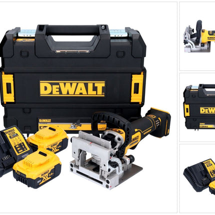 DeWalt DCW 682 P2T Fraiseuse à lamelles sans fil 18 V 102 x 20 mm sans balai + 2x batterie 5,0 Ah + chargeur + TSTAK