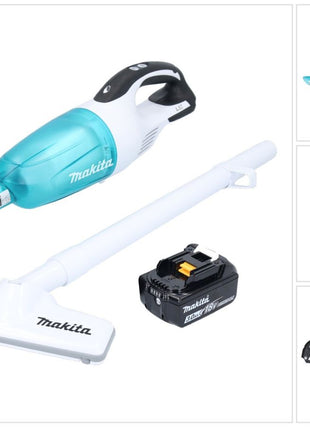 Makita DCL 181 FF1WX Cordless hoover 18 V 53 mbar 0.65 L + 1x rechargeable battery 3.0 Ah - without charger