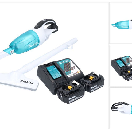 Aspiratore a batteria Makita DCL 181 FRFWX 18 V 53 mbar 0,65 L + 2x batteria ricaricabile 3,0 Ah + caricatore