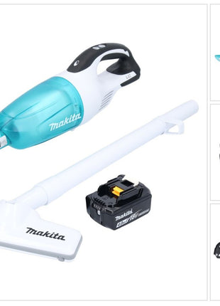 Makita DCL 181 FM1WX Cordless hoover 18 V 53 mbar 0.65 L + 1x rechargeable battery 4.0 Ah - without charger