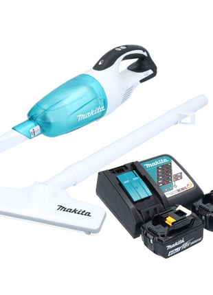 Aspiratore a batteria Makita DCL 181 FRMWX 18 V 53 mbar 0,65 L + 2x batteria ricaricabile 4,0 Ah + caricatore