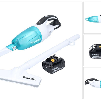 Makita DCL 181 FT1WX Akku Staubsauger 18 V 53 mbar 0,65 L + 1x Akku 5,0 Ah - ohne Ladegerät