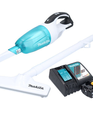 Aspiratore a batteria Makita DCL 181 FRT1WX 18 V 53 mbar 0,65 L + 1x batteria ricaricabile 5,0 Ah + caricatore