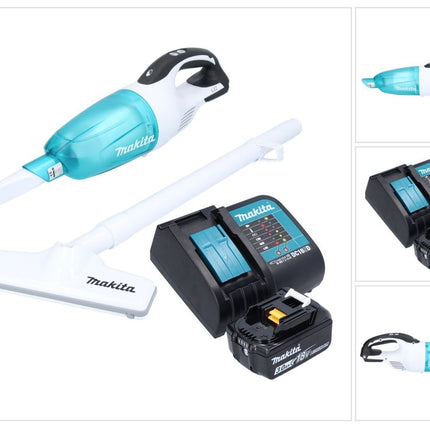 Makita DCL 181 FSF1WX Akku Staubsauger 18 V 53 mbar 0,65 L + 1x Akku 3,0 Ah + Ladegerät