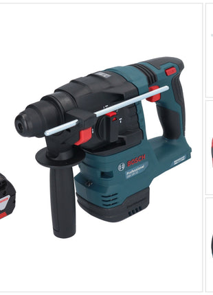 Bosch GBH 18V-22 Professional cordless rotary hammer 18 V 1.9 J SDS Plus Brushless + 1x rechargeable battery 5.0 Ah - without charger