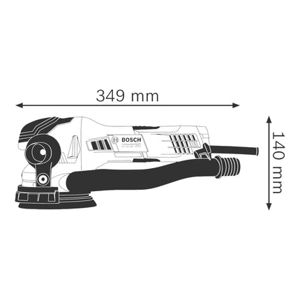 Bosch Professional GET 55-125 Ponceuse excentrique 550 watts 125 mm ( 0601257000 )