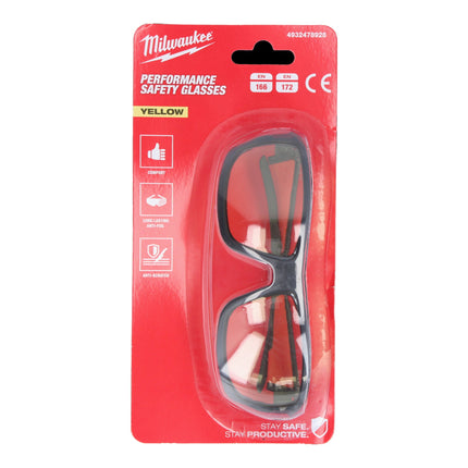 Milwaukee Performance Safety Glasses Yellow Occhiali di sicurezza ( 4932478928 ) versione colorata in giallo