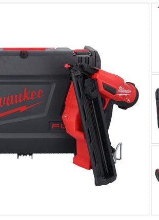 Cloueur sur batterie Milwaukee M18 FN15GA-0X 18 V brushless 32 - 64 mm (4933478091) Solo + HD Box - sans batterie, sans chargeur
