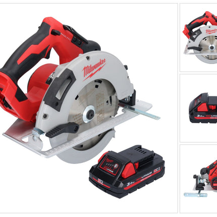 Milwaukee M18 BLCS66-301 Akku Handkreissäge 18 V 190 mm Brushless + 1x Akku 3,0 Ah - ohne Ladegerät