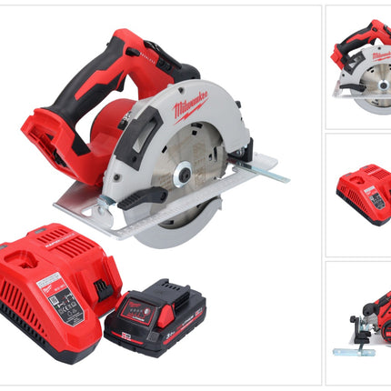 Milwaukee M18 BLCS66-301 Akku Handkreissäge 18 V 190 mm Brushless + 1x Akku 3,0 Ah + Ladegerät
