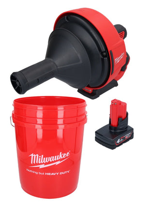 Milwaukee M12 BDC6-401C Akumulatorowa wyciorarka do rur 12 V + 1x akumulator 4,0 Ah + spirala + łyżka - bez ładowarki