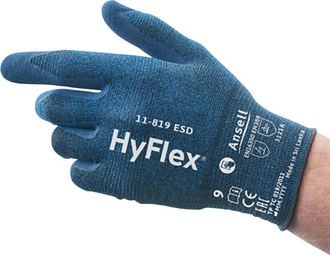 ANSELL Gants HyFlex 11-819 ESD taille 10 bleu ( 4000391222 )