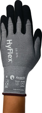 ANSELL cut protection gloves HyFlex(R) 11-571 size 8 black ( 4000391314 )