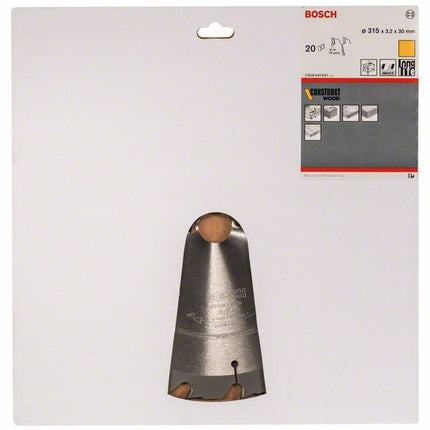 BOSCH Kreissägeblatt Außen-Ø 315 mm Zähnezahl 20 HB ( 4000909156 )