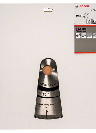 Piła tarczowa BOSCH Ø zewnętrzna 305 mm Liczba zębów 80 HLTCG ( 4000909153 )