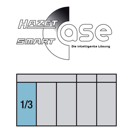 Set di chiavi a bussola HAZET 953 HP 44 pezzi 1/4 + 1/2 ″ ( 4000820582 )