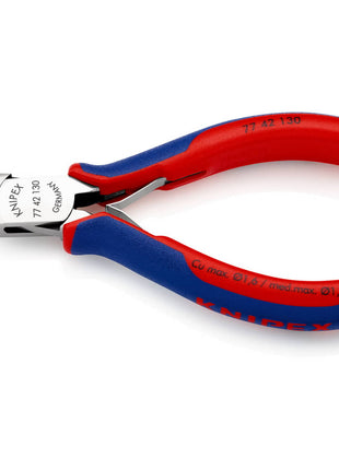 KNIPEX Electronics diagonal cutters length 130 mm shape 4 ( 4000794635 )