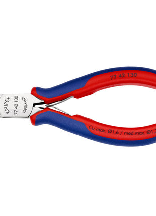KNIPEX Electronics diagonal cutters length 130 mm shape 4 ( 4000794635 )