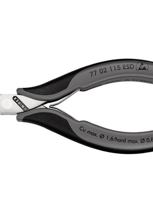 KNIPEX Electronics diagonal cutters length 115 mm shape 0 ( 4000810745 )