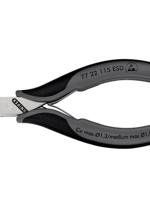 KNIPEX Electronics diagonal cutters length 115 mm shape 2 ( 4000810747 )