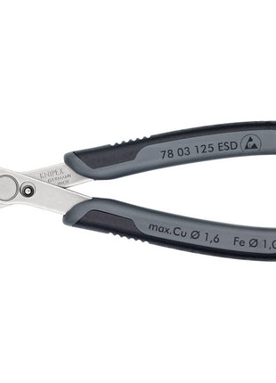 KNIPEX Electronics diagonal cutters Super-Knips(R) length 125 mm shape 0 ( 4000810509 )