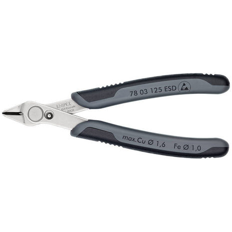 KNIPEX Electronics diagonal cutters Super-Knips(R) length 125 mm shape 0 ( 4000810509 )