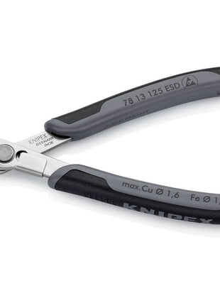 KNIPEX Electronics diagonal cutters Super-Knips(R) length 125 mm shape 1 ( 4000810520 )