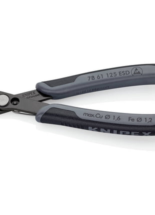 KNIPEX Electronics diagonal cutters Super-Knips(R) length 125 mm shape 6 ( 4000810510 )