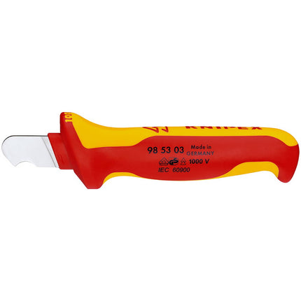 Coltello spelucchino KNIPEX lunghezza 155 mm lunghezza lama 28 mm ( 4000794989 )