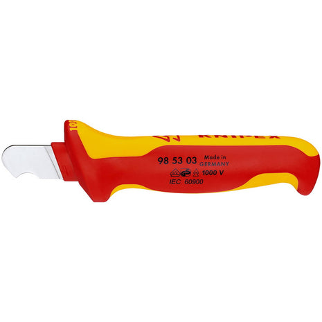 Coltello spelucchino KNIPEX lunghezza 155 mm lunghezza lama 28 mm ( 4000794989 )