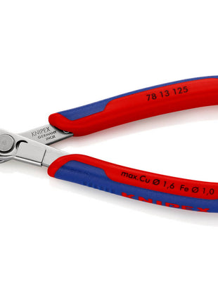 KNIPEX Electronics diagonal cutters Super-Knips(R) INOX length 125 mm shape 1 ( 4000810504 )