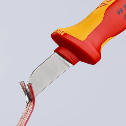 Coltello per cavi KNIPEX lunghezza 190 mm lunghezza lama 50 mm ( 4000817819 )