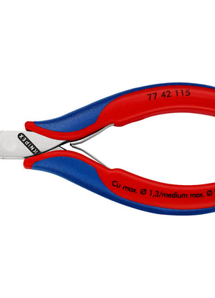 KNIPEX Electronics diagonal cutters length 115 mm shape 4 ( 4000810742 )
