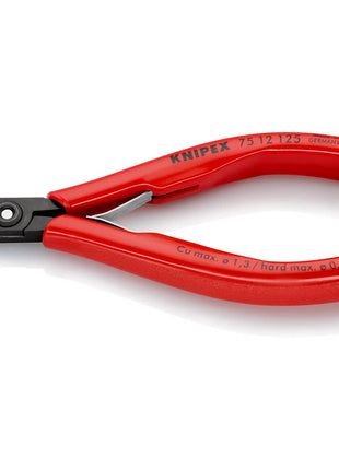 KNIPEX Electronics diagonal cutters length 125 mm shape 1 ( 4000810500 )