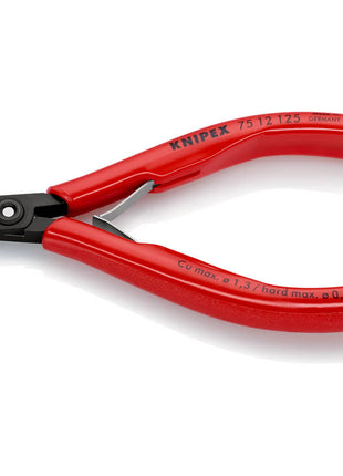 KNIPEX Electronics diagonal cutters length 125 mm shape 1 ( 4000810500 )