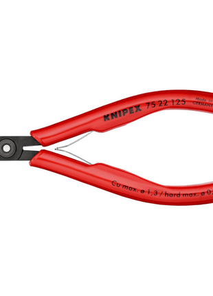 KNIPEX Electronics diagonal cutters length 125 mm shape 2 ( 4000794622 )